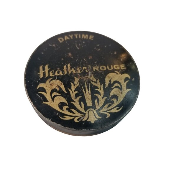 Vintage Makeup Lot Heather Rouge Faberge Lip Stick Cosmetics Blush Tins 40s 50s - Picture 2 of 12